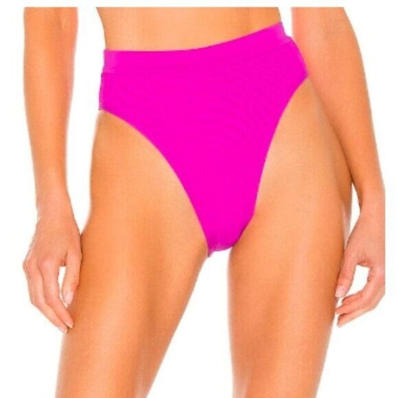 L*Space Frenchi Bitsy Bikini Bottom in Bright Fuchsia - L - Picture 1 of 6